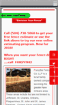 Mobile Screenshot of forsythefence.com